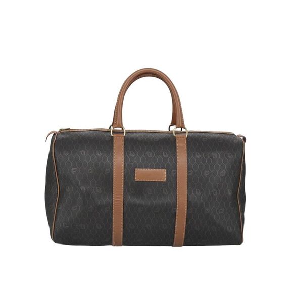 Pre Loved Dior Cannage Travel Bag Unisex Brown Luggage - Picture 2 of 8